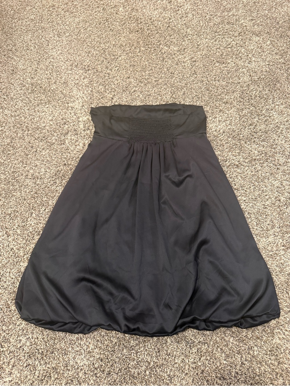 Forever 21 XXI Strapless Bubble Hem Dress Black Cocktail Party Dress Size Medium - Picture 5 of 6